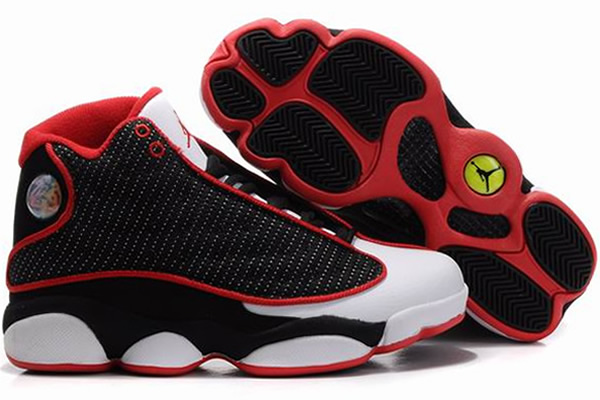 Women Jordan 13 Mesh Black/White/Red